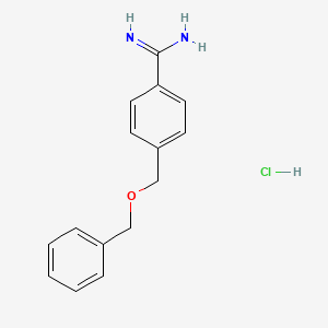 4-[(Benzyloxy)methyl]benzene-1-carboximidamide hydrochloride