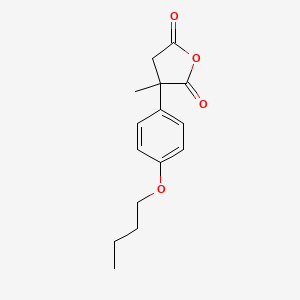 3-(4-Butoxyphenyl)-3-methyloxolane-2,5-dione