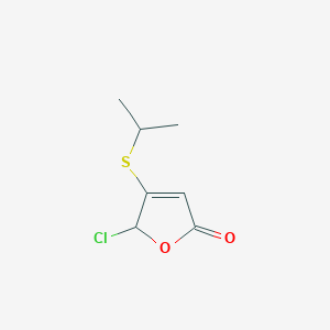 5-Chloro-4-[(propan-2-yl)sulfanyl]furan-2(5H)-one