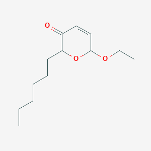 6-Ethoxy-2-hexyl-2H-pyran-3(6H)-one