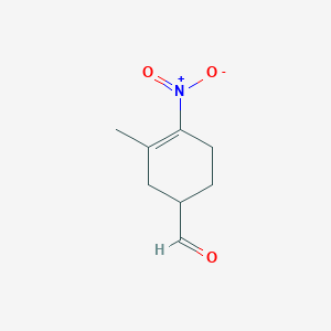 3-Methyl-4-nitrocyclohex-3-ene-1-carbaldehyde