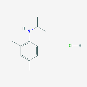 molecular formula C11H18ClN B1452828 2,4-dimethyl-N-(propan-2-yl)aniline hydrochloride CAS No. 1211024-44-0