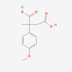 2-(4-Methoxyphenyl)-2-methylbutanedioic acid