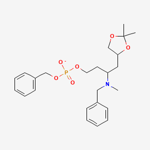 Benzyl [3-[benzyl(methyl)amino]-4-(2,2-dimethyl-1,3-dioxolan-4-yl)butyl] phosphate