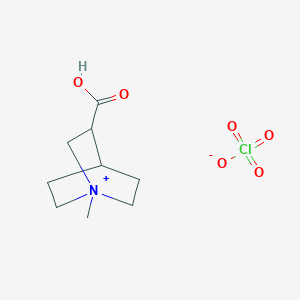 3-Carboxy-1-methyl-1-azabicyclo[2.2.2]octan-1-ium perchlorate