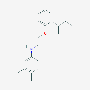 molecular formula C20H27NO B1452830 N-{2-[2-(Sec-butyl)phenoxy]ethyl}-3,4-dimethylaniline CAS No. 1040686-10-9