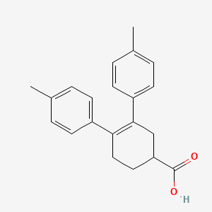 3,4-Bis(4-methylphenyl)cyclohex-3-ene-1-carboxylic acid