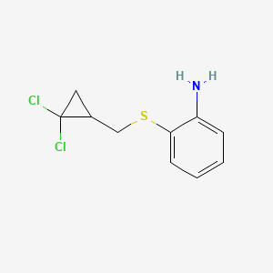 2-{[(2,2-Dichlorocyclopropyl)methyl]sulfanyl}aniline