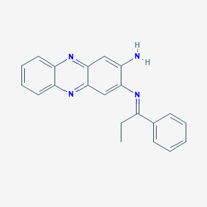 2,3-Phenazinediamine, N-(1-phenylpropylidene)-