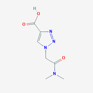 molecular formula C7H10N4O3 B1452835 1-[(dimethylcarbamoyl)methyl]-1H-1,2,3-triazole-4-carboxylic acid CAS No. 1193388-85-0