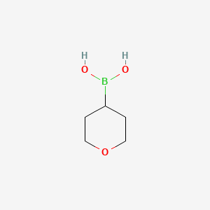 molecular formula C5H11BO3 B1452836 Tetrahydropyran-4-boronic acid CAS No. 1072952-46-5