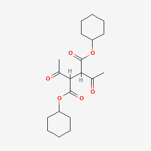 Dicyclohexyl 2,3-diacetylbutanedioate