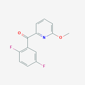 molecular formula C13H9F2NO2 B1452839 2-(2,5-Difluorobenzoyl)-6-methoxypyridine CAS No. 1187170-59-7