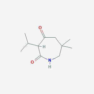 6,6-Dimethyl-3-(propan-2-yl)azepane-2,4-dione