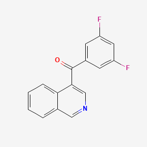 molecular formula C16H9F2NO B1452843 4-(3,5-Difluorobenzoyl)isoquinoline CAS No. 1187169-81-8