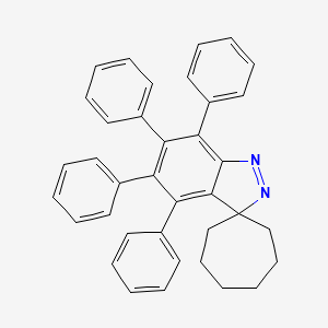 4',5',6',7'-Tetraphenylspiro[cycloheptane-1,3'-indazole]