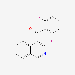 B1452848 4-(2,6-Difluorobenzoyl)isoquinoline CAS No. 1187167-07-2