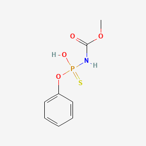 Methyl [hydroxy(phenoxy)phosphorothioyl]carbamate