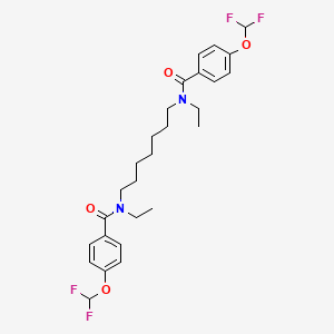 N,N'-(Heptane-1,7-diyl)bis[4-(difluoromethoxy)-N-ethylbenzamide]