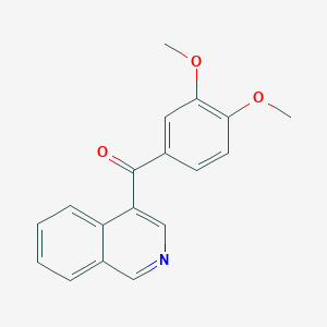 molecular formula C18H15NO3 B1452849 4-(3,4-Dimethoxybenzoyl)isoquinoline CAS No. 1187168-26-8
