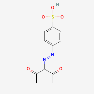 Benzenesulfonic acid, 4-[(1-acetyl-2-oxopropyl)azo]-