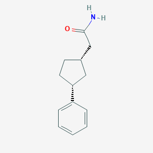 2-[(1S,3R)-3-phenylcyclopentyl]acetamide