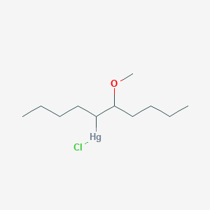 Chloro(6-methoxydecan-5-yl)mercury