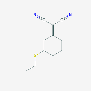 [3-(Ethylsulfanyl)cyclohexylidene]propanedinitrile