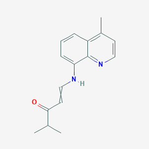 4-Methyl-1-[(4-methylquinolin-8-yl)amino]pent-1-en-3-one