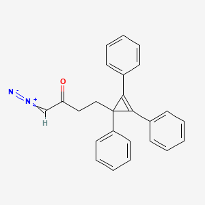 1-Diazonio-4-(1,2,3-triphenylcycloprop-2-en-1-yl)but-1-en-2-olate