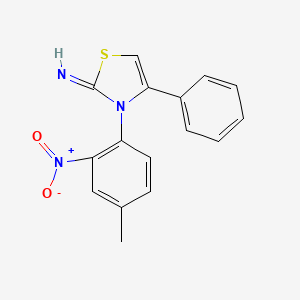 3-(4-Methyl-2-nitrophenyl)-4-phenyl-1,3-thiazol-2(3H)-imine