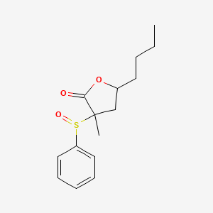 3-(Benzenesulfinyl)-5-butyl-3-methyloxolan-2-one