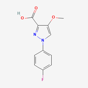 1-(4-fluorophenyl)-4-methoxy-1H-pyrazole-3-carboxylic acid