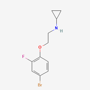 N-[2-(4-bromo-2-fluorophenoxy)ethyl]cyclopropanamine