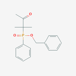 molecular formula C18H21O3P B14528673 Benzyl (2-methyl-3-oxobutan-2-yl)phenylphosphinate CAS No. 62292-03-9