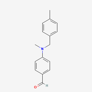 molecular formula C16H17NO B1452868 4-(Methyl(4-methylbenzyl)amino)benzaldehyde CAS No. 1036529-41-5