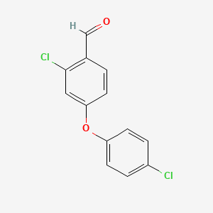 molecular formula C13H8Cl2O2 B1452874 2-Chloro-4-(4-chlorophenoxy)benzaldehyde CAS No. 1092294-42-2
