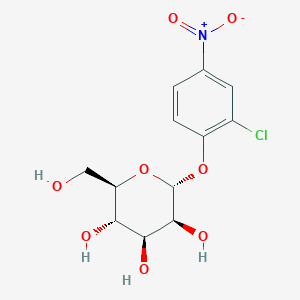 molecular formula C12H14ClNO8 B1452878 (2R,3S,4S,5S,6R)-2-(2-Chloro-4-nitrophenoxy)-6-(hydroxymethyl)tetrahydro-2H-pyran-3,4,5-triol CAS No. 65446-24-4