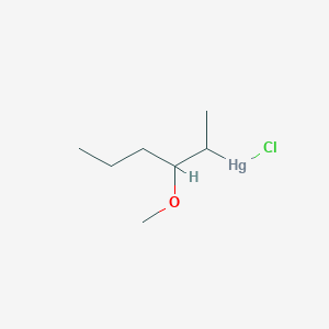 molecular formula C7H15ClHgO B14528813 Chloro(3-methoxyhexan-2-yl)mercury CAS No. 62594-76-7