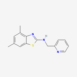 4,6-dimethyl-N-(pyridin-2-ylmethyl)-1,3-benzothiazol-2-amine