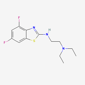 N'-(4,6-difluoro-1,3-benzothiazol-2-yl)-N,N-diethylethane-1,2-diamine