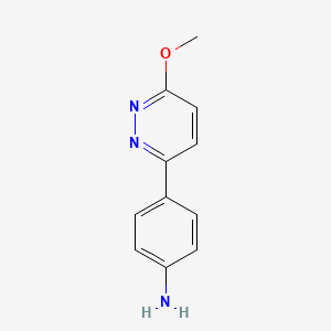 4-(6-Methoxypyridazin-3-yl)aniline