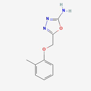 molecular formula C10H11N3O2 B1452886 5-[(2-Methylphenoxy)methyl]-1,3,4-oxadiazol-2-amine CAS No. 21520-91-2
