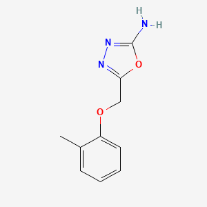 molecular formula C10H11N3O2 B1452886 5-[(2-甲基苯氧基)甲基]-1,3,4-噁二唑-2-胺 CAS No. 21520-91-2