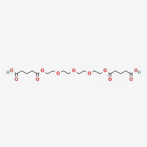 5,19-Dioxo-6,9,12,15,18-pentaoxatricosane-1,23-dioic acid