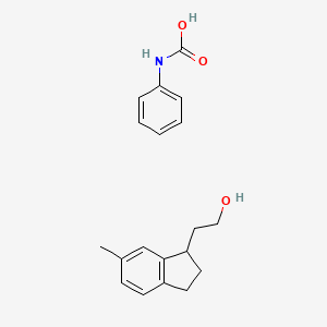 2-(6-methyl-2,3-dihydro-1H-inden-1-yl)ethanol;phenylcarbamic acid