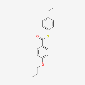 S-(4-Ethylphenyl) 4-propoxybenzene-1-carbothioate