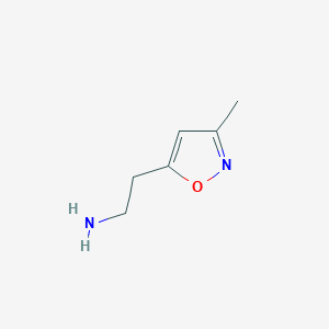 molecular formula C6H10N2O B1452894 2-(3-甲基-5-异恶唑基)乙胺 CAS No. 543713-55-9