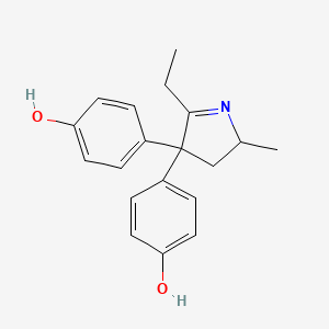 4,4'-(5-Ethyl-2-methyl-3,4-dihydro-2H-pyrrole-4,4-diyl)diphenol