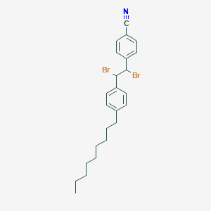 4-[1,2-Dibromo-2-(4-nonylphenyl)ethyl]benzonitrile